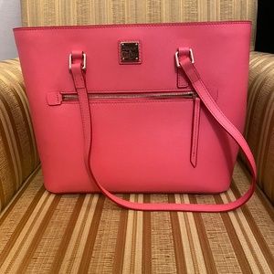 Dooney & Bourke Hot Pink Saffiano Shopper